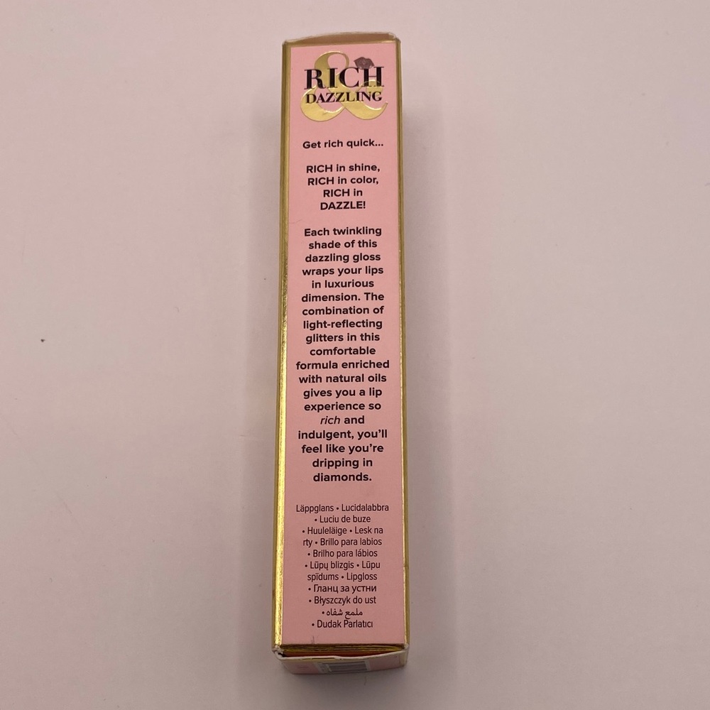 Too Faced Rich & Dazzling High-Shine Lip Gloss - GORGEOUS - Picture 4 of 7